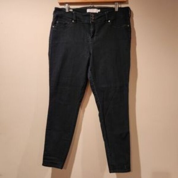 TORRID jegging dark wash skinny denim high rise jeans size 20T tall - Picture 5 of 9
